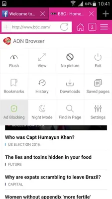 AON Browser android App screenshot 10